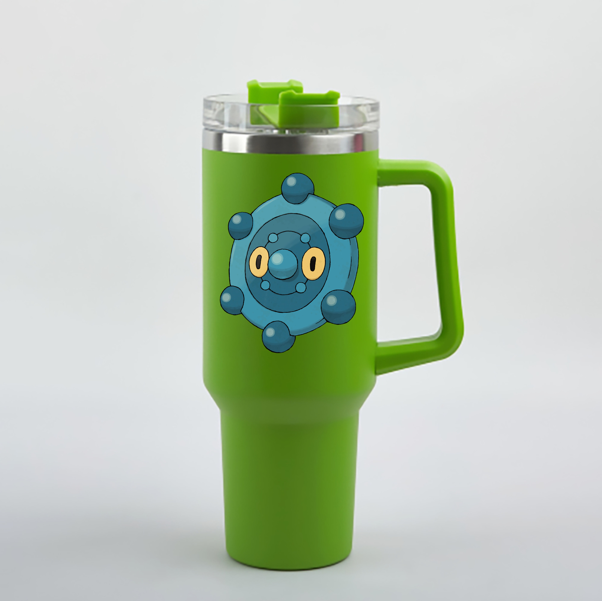 （画像用） ポケットモンスター Pokémon 1200mL車用タンブラー - クリスタルステッカー（プラスチックストロー付き）